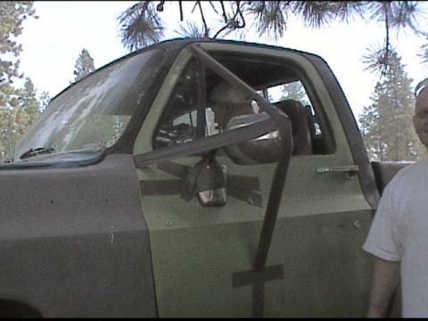 1985 Ford Bronco - The proper trail fix for a ripped off mirror!!