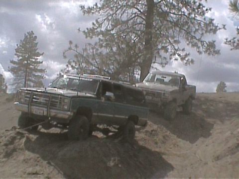 1985 Ford Bronco - My friend Steve and his BIG A$$ suburban!!
