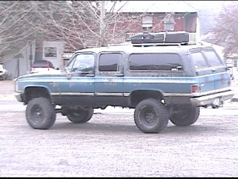 1985 Ford Bronco - my friend Steve and his suburban