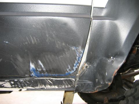 1985 Toyota 4Runner - The vehicle's body shows significant damage and rust, indicating it is not in purchased condition.
