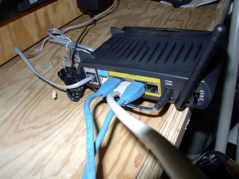 1986 Ford Bronco - 4 ethernet ports, a USB port and wireless if you want it.