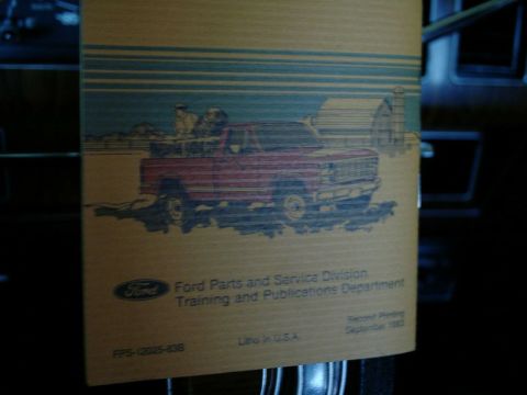 1984 Ford Bronco - This document features an illustration of a Ford truck and was printed in September 1983.