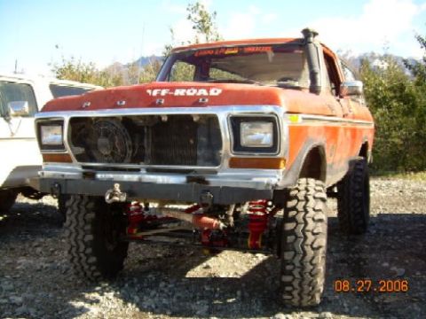 1978 Ford Bronco - This modified 1978 Ford Bronco features an off-road stance with large tires and a snorkel intake.