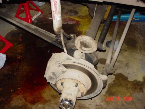 1978 Ford Bronco - The vehicle's front suspension and brake components are shown, with a date stamp of Jan 19, 2006.