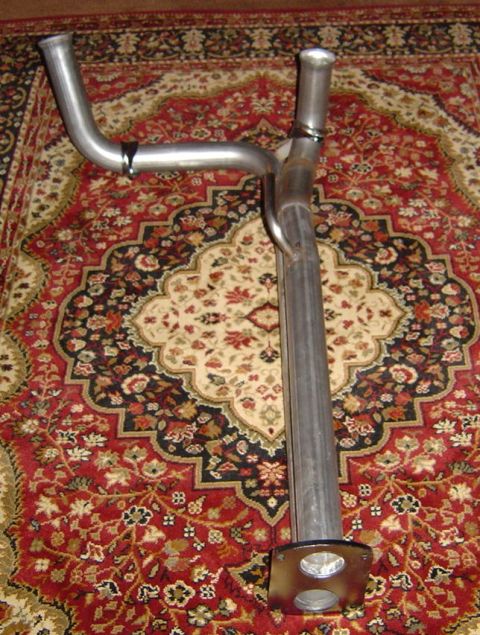 1986 Ford Bronco - Bassani x pipe for 1993-1995 Lightning top view