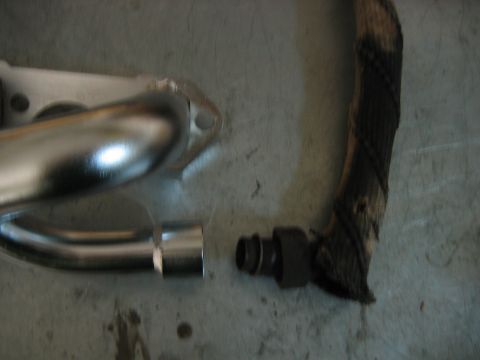 1992 Ford Bronco - BBK header lined up with the EGR tube. This didn't work.