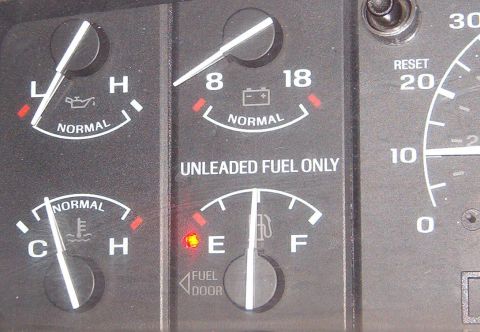 1983 Ford Bronco - When on, the light is hard to miss, but not too distracting. It can also be positioned behind the fuel pump icon with no drilling which mak…