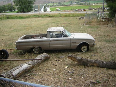 1972 Ford Ranchero - This pickup truck appears to be from the early 1960s, not a 1972 model.