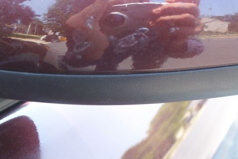 2001 Ford Taurus - Crap pic, but you can see the now touched up impacts of poor rice boys motor