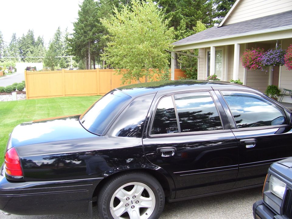 Taped off chrome & Window WeatherFlectors