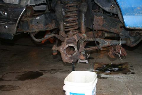 1987 Ford Bronco - D44 Axles removed