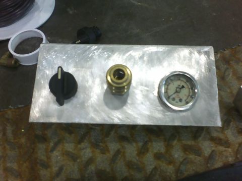 1978 Ford Bronco - The cluster for the gauge, a chuck and switch.