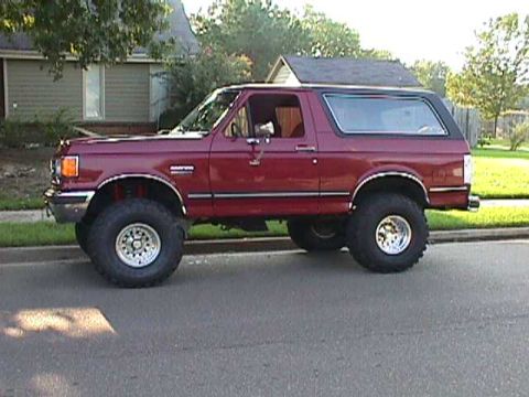 1989 Ford Bronco - lift w/o brush gaurd