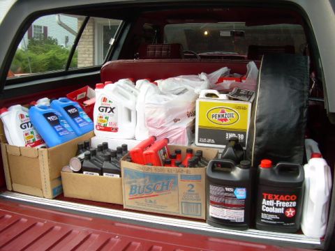 1984 Ford Bronco - more oil... and about 50 motorcraft filters