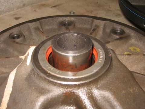 1978 Ford Bronco - A close-up view of a metal bearing assembly, likely from a vehicle's drivetrain.