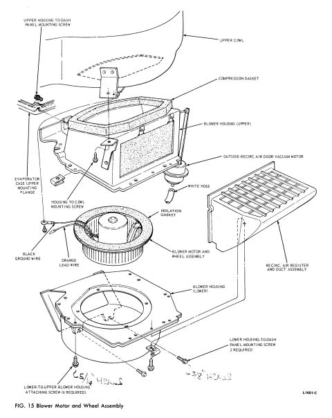 1975 Ford Ranchero - blower diagram
