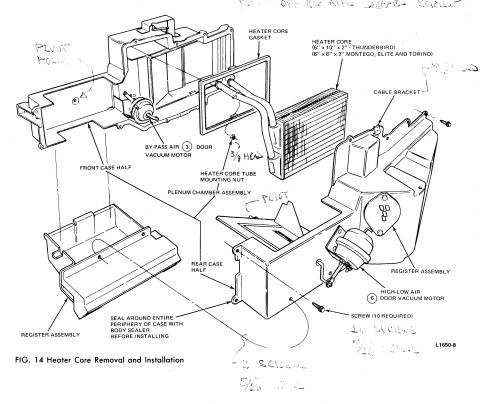 1975 Ford Ranchero - A-C/heater system