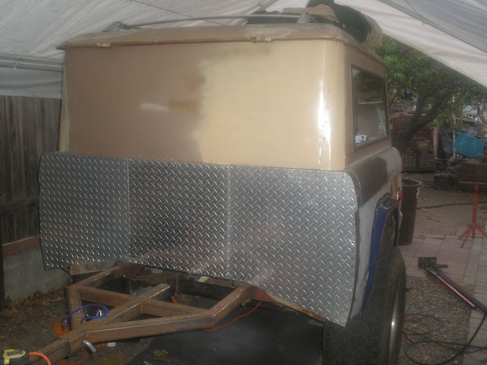 front is diamond plate aluminum bought for $2.80 # scrap price