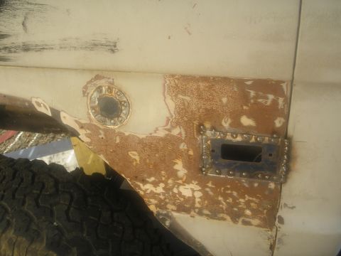 1966 Ford Bronco - plugged the unneeded holes and got the light hole fixed