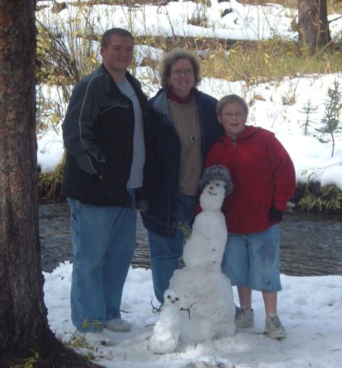 2006 Ford E350 - Made some snowmen up in the mountains near Bozeman today (9/24/06).