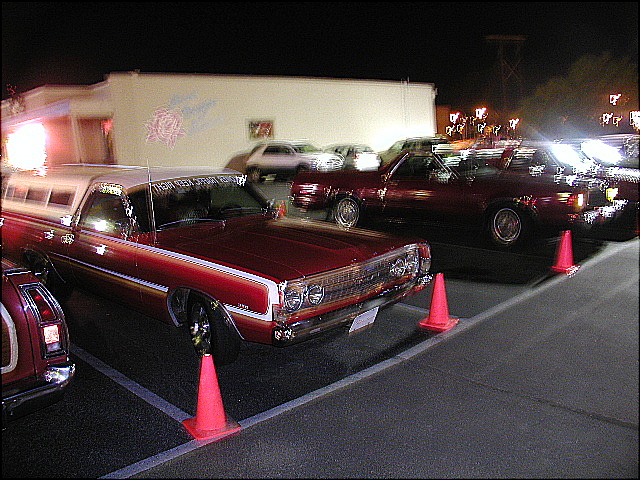These pics in the hotel parking lot were taken Friday night after everyone got settled in.