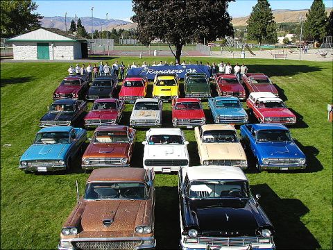 1967 Ford Ranchero - Proudly displaying the banner from the original Ranchero Club! The Ranchero Club lives on as the Ranchero Enthusiasts.
