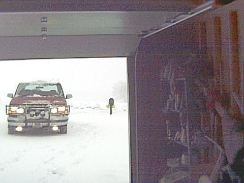 1994 Ford Bronco - Coming Home Christmas afternoon...still snowing heavy.