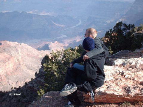 1995 Ford Probe - A scenic view of a canyon with two individuals enjoying the vista.