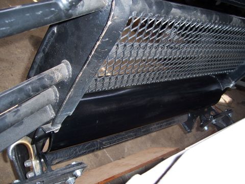 1983 Ford Bronco - Detail shot of a brush guard and bumper assembly, likely aftermarket.