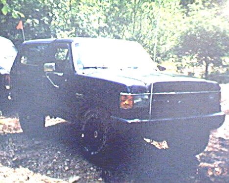 1989 Ford Bronco - Bronco "flexing" hahaha. Most flex she's ever gotten. May 31, 2003.