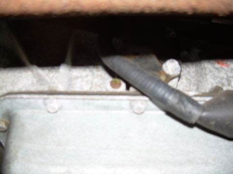 2002 Ford F-250 - The rusty dot is the test port plug where I'm gonna put the temp sender.