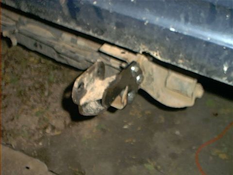 1987 Ford Bronco - after drilling ne holes flip the factory brackets