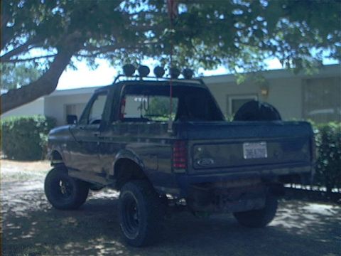1987 Ford Bronco - you can see the factory placing for the bumper brackets