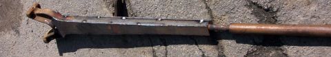 1978 Ford Bronco - Custom fabricated tool with a copper handle, likely for automotive use.