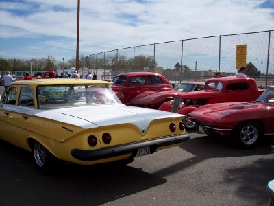 1972 Ford Ranchero - Several classic cars are parked together outdoors on a sunny day.