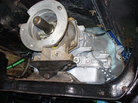 1978 Ford Bronco - short tcase adapter and 'shaved' mount