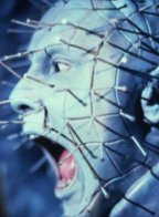 1979 Ford Bronco - This image depicts a character with numerous pins embedded in their head, their mouth agape in a scream.