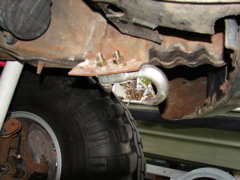 1996 Ford Bronco - bent front sway mount