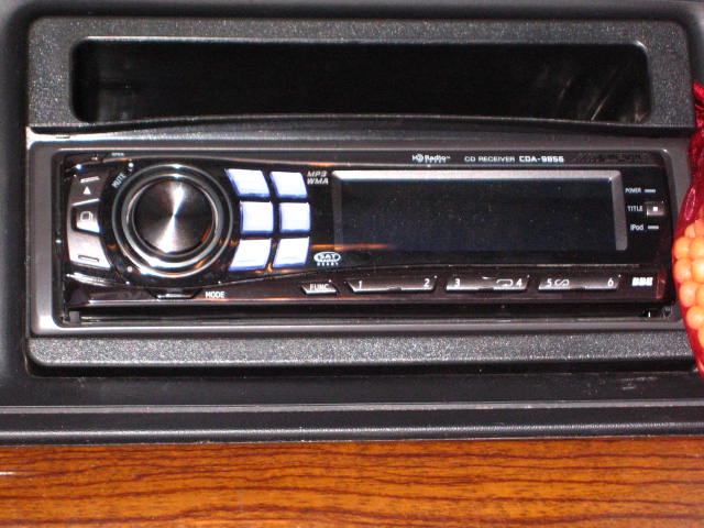 Car stereo with CD receiver CDA-9855 and MP3 WMA labels