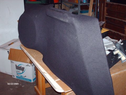 1995 Ford Probe - Custom speaker enclosure, likely for a car's trunk or rear deck.