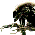 1999 Chrysler 300M - A close-up of a fictional alien creature, not a 1999 Chrysler 300M.