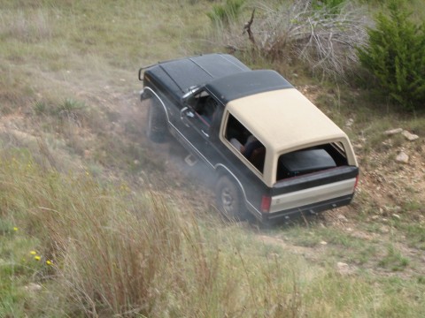 1986 Ford Bronco - pretty dang steep