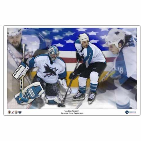 1989 Ford Bronco - This photo shows members of the San Jose Sharks hockey team celebrating a victory.
