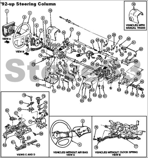 1983 Ford Bronco - '92-up Steering Column For more info, see this album: http://www.supermotors.net/vehicles/registry/6098/31472-4 [url=http://www.supermotors…