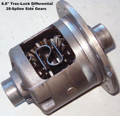 1983 Ford Bronco - SOLD 8.8" LSD from a 2000 Ranger w/28-spline side gears. The tubes & axleshafts were bent - there's nothing wrong with the diff.