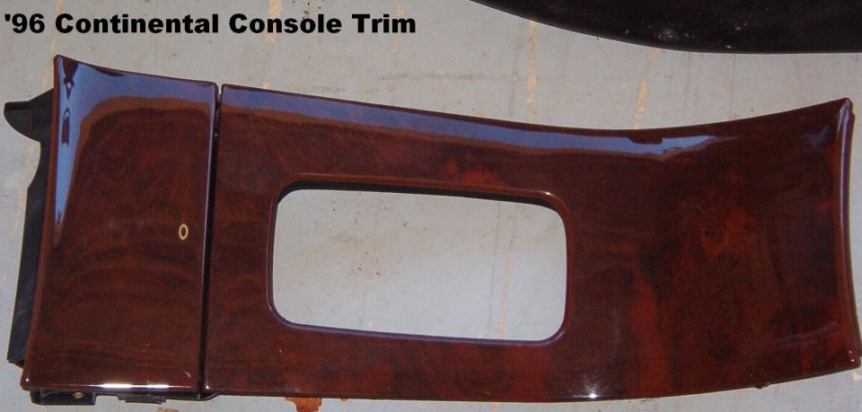 '96 Continental Console Wood Trim
