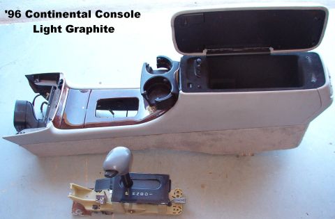 1994 Ford Crown Victoria - '96 Continental Console Disassembled & cleaned Light Graphite F60B-54044-D 34BDZUA8 CNSL FN74 ZUB GRAPHITE 206 0768 Prince Corp., Holland,…