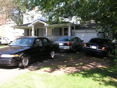 2003 Ford Crown Victoria - The fleet of Crown Vics at the house - minus one 1997 Crown Victoria HPP color silver