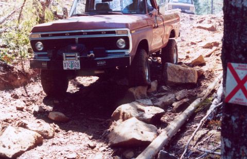 1976 Ford F-100 - The one time I actually brought a spare tire :)