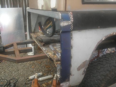1966 Ford Bronco - extention for fitting against hard top